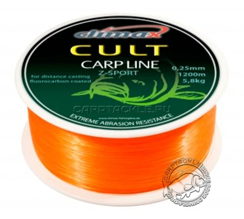 Леска Climax Cult Carp Line Z-Sport Orange